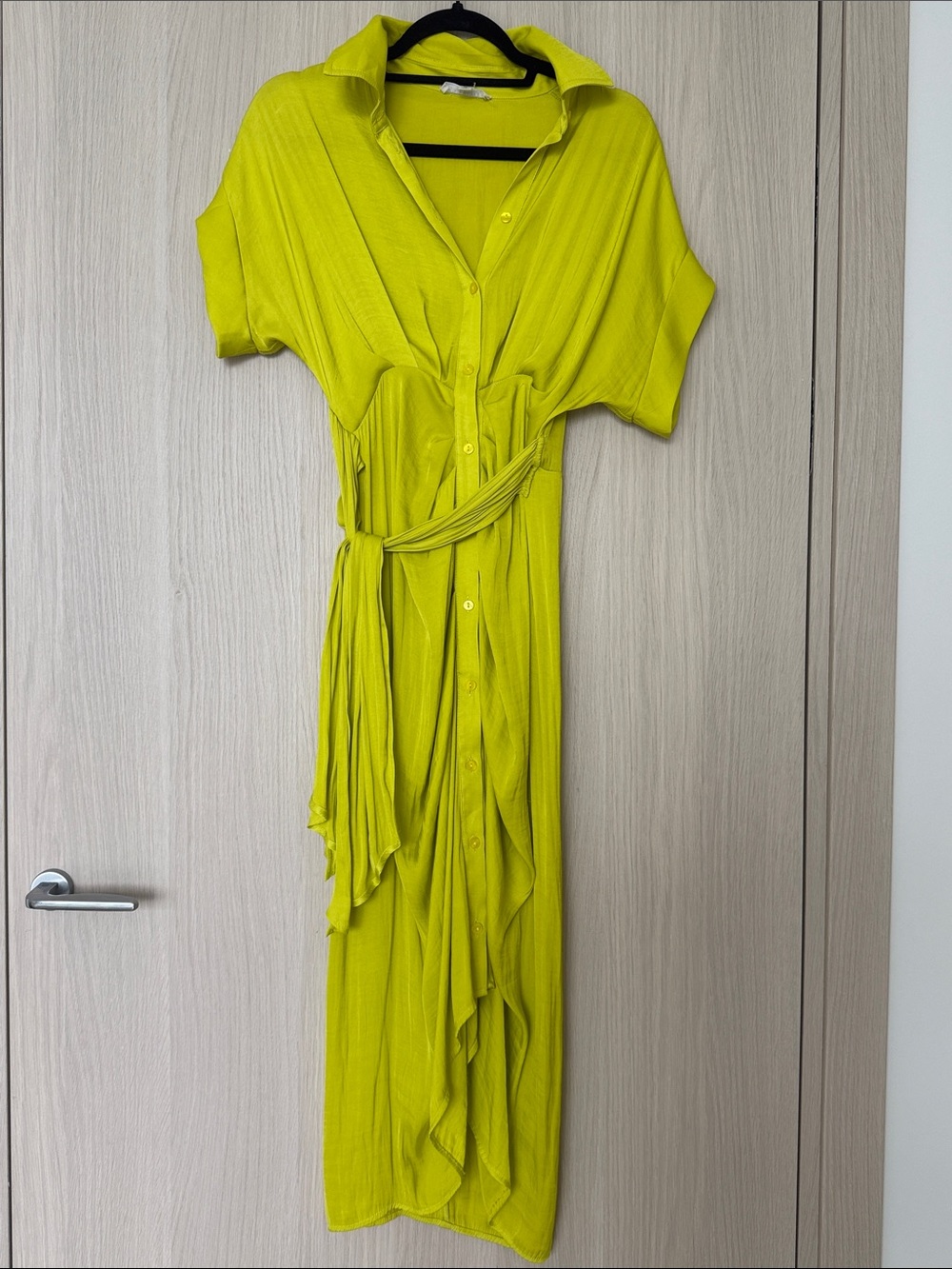 Steve Madden lemon lime Tori midi dress size 0 | colorful, feminine, chic
